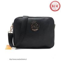 michael kors jet set signature leer medium zwart crossbody zakken Outlet Utrecht uir3b495